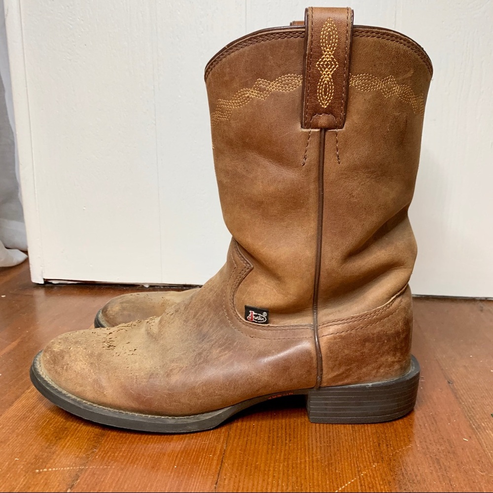 Justin J Flex Brown Boots